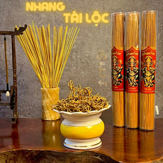 Ống Nhang Thần Tài Thái Lan 139 Nén - BẢO TRẦM LINH HƯƠNG Vàng Lộc Phong Thủy Cuốn Tàn Đồ Thờ Cúng