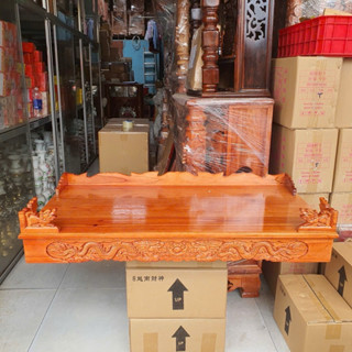 Bàn thờ treo tường gỗ xoan ngang 127 cm gồm 1 bộ chân đế