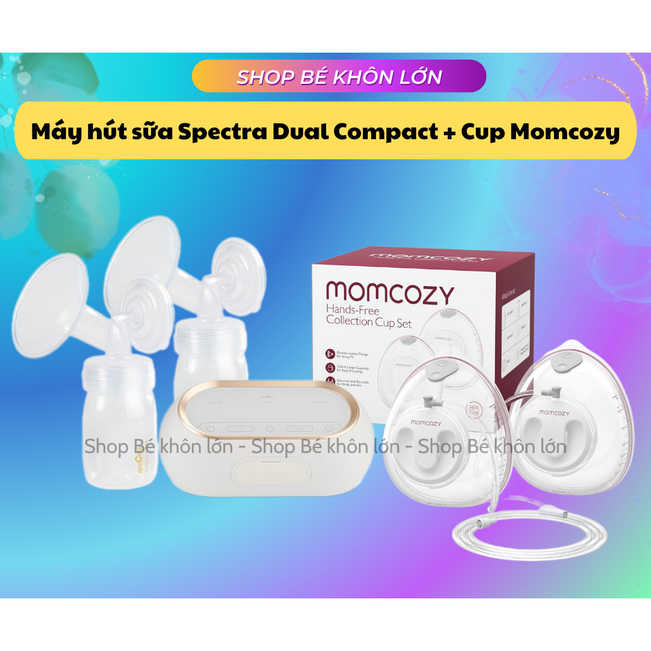 Máy hút sữa Spectra Dual Compact mix Cup Momcozy v2