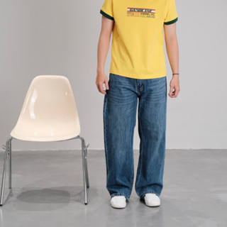 Quần Jean Nam form Relax-fit Ống suông rộng - Olderister