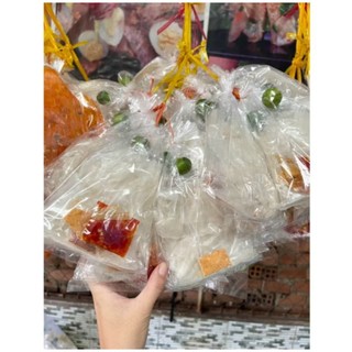 1 Xâu Bánh tráng dẻo muối tắc sa tế (dẻo trắng)