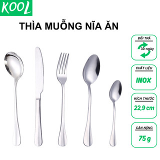 Muỗng thìa ăn inox hàn quốc cao cấp sang trọng vá ăn, muôi ăn cơm kool -rb11401