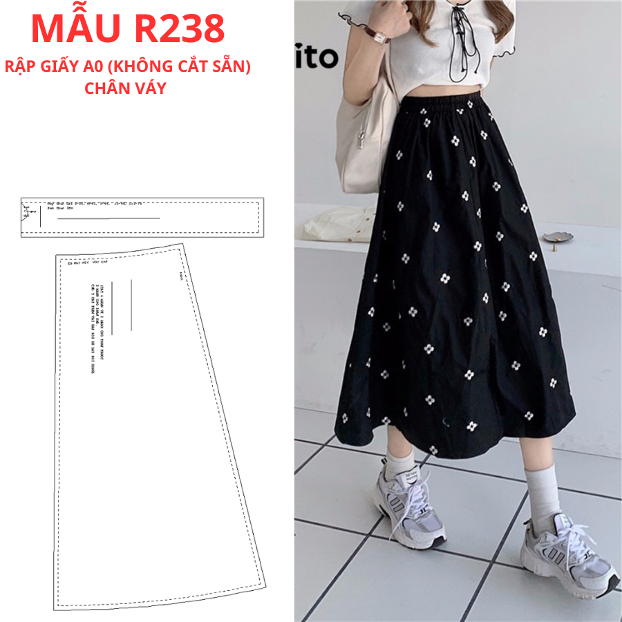 RẬP GIẤY A0 CHÂN VÁY-R238