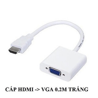 CÁP HDMI ra VGA 0.2M TRẮNG