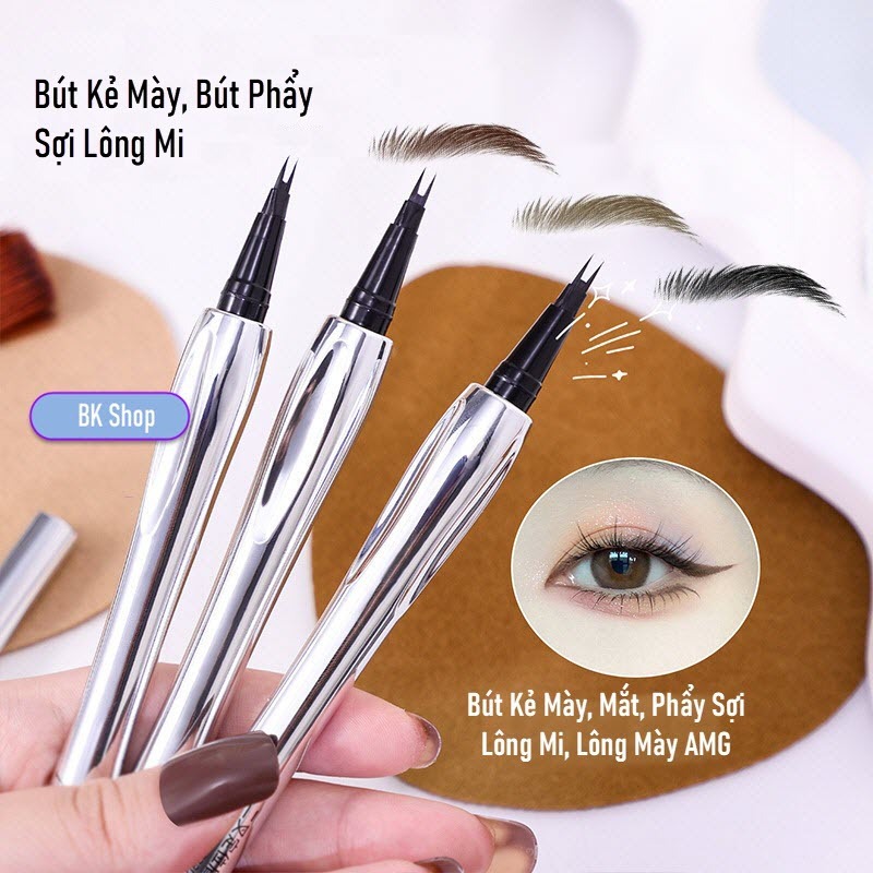 Bút Kẻ Mày, Bút Phẩy Sợi Lông Mi, Lông Mày Tiện Lợi Dễ Kẻ AMG - BK Shop