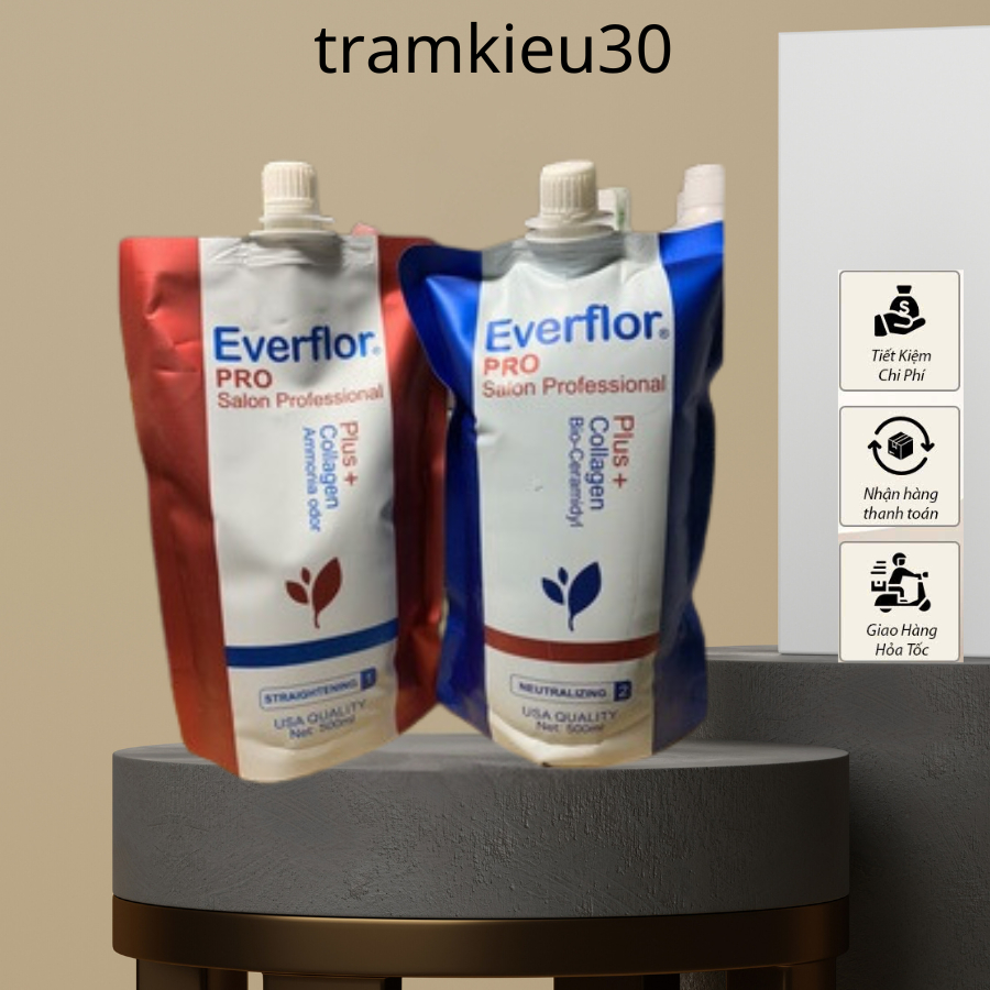 Kem Duỗi Túi Everflor PRO 500ML Số 1 + Số 2