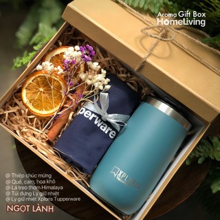 Set quà giấy tặng thầy cô, bạn bè, người thân,... Ly giữ nhiệt Xploris 350ml Cao cấp