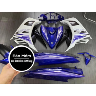 Dàn áo Exciter 135 trắng xanh chính hãng mẫu tem Lc 135