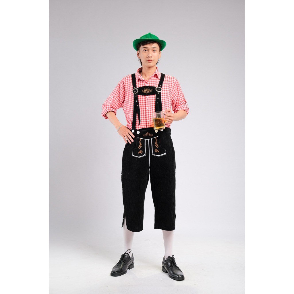 Trang Phục Bia Đức Cho Nam - Đỏ, Hoá Trang Bia Đức, Trang Phục Hoá Trang