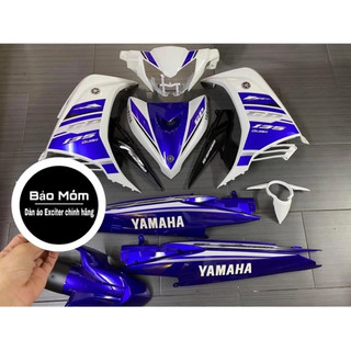  Dàn áo Exciter 135 trắng xanh đời 2014 