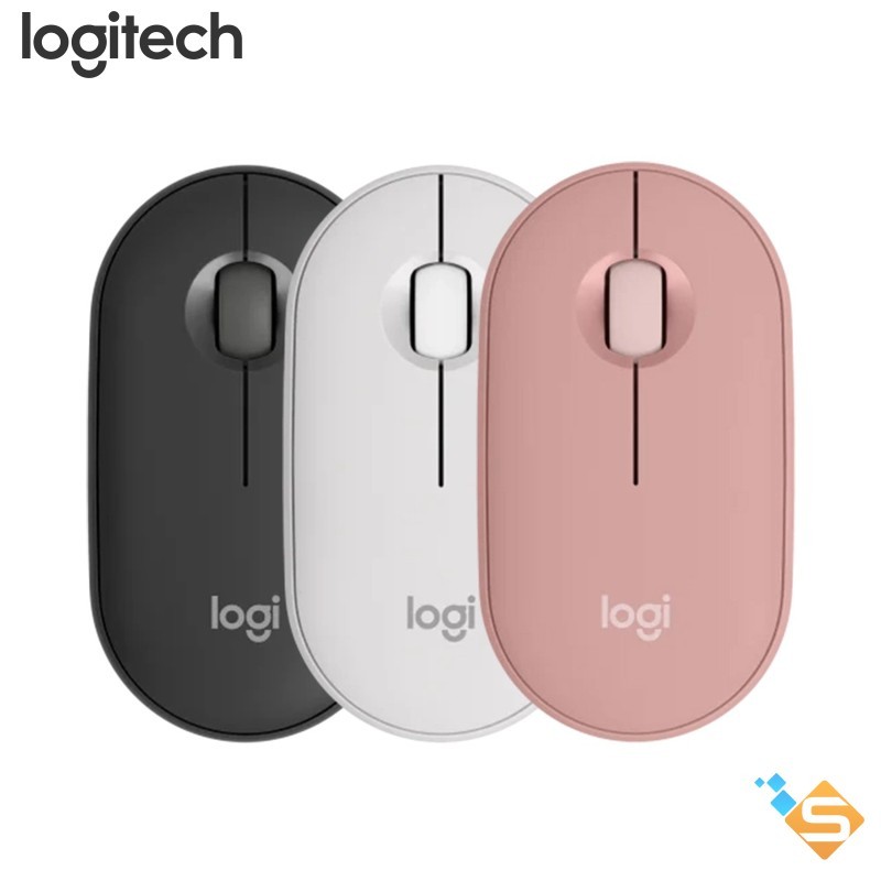Chuột Không Dây Bluetooth Logitech M350s Pebble 2 Silent - Mỏng nhẹ, Nút tùy chỉnh Bảo Hành 1 Năm