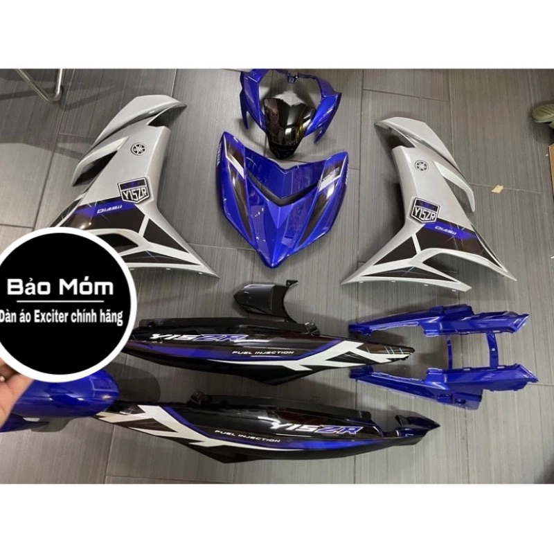 Dàn áo Ex 150 xanh bạc đen phiên bản Y15zr