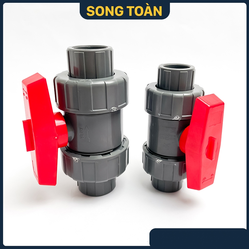 Van Rắc Co Nhựa 42 49 60, Van Nhựa Rắc Co Nối Ống Phi 42 49 60