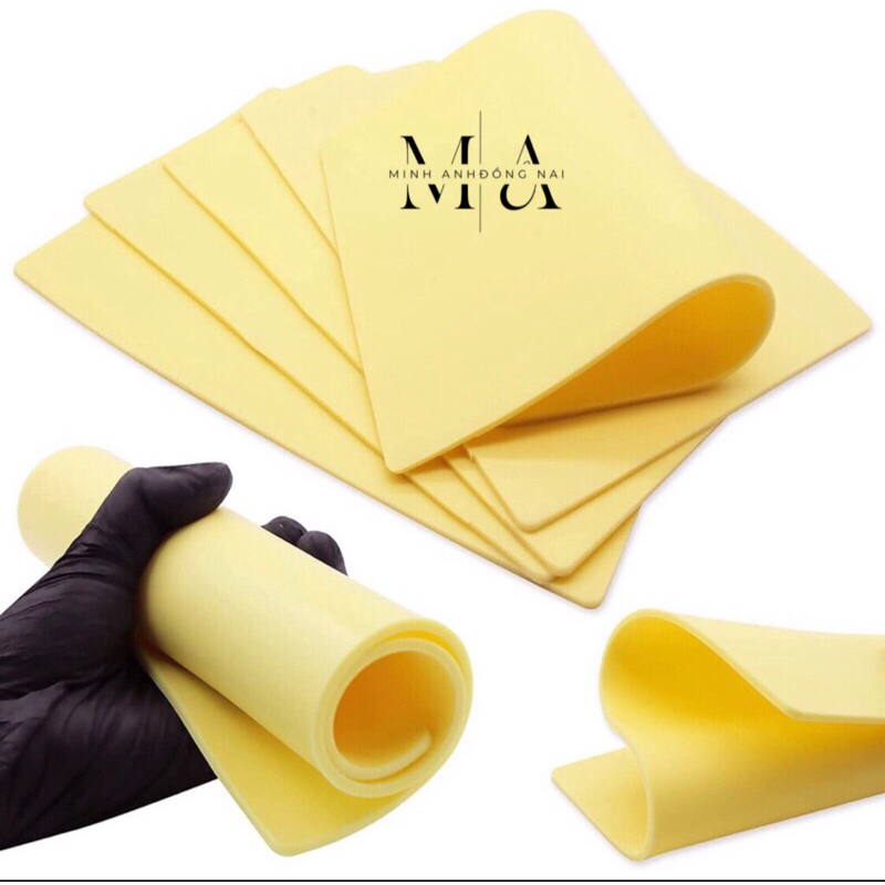 Da Tập Phun Xăm Silicon Tattoo Dày 3mm, Da Tập Phun Xăm Body BảnG A4