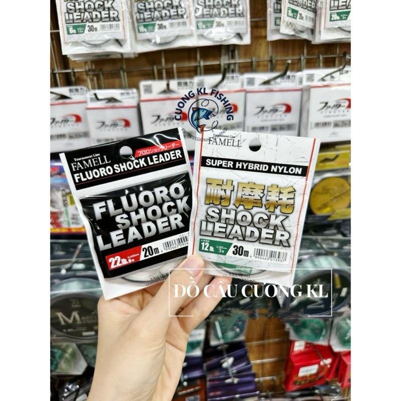 Cước câu cá Shock leader Fluoro / Nylon vỏ đen / vỏ trắng
