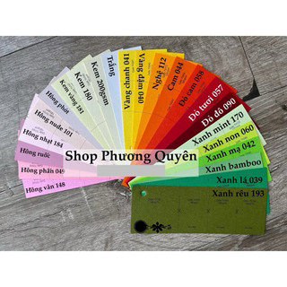 Giấy mỹ thuật 180gsm( giấy sần khổ 54.5x79cm) l Hơn 30 mã màu