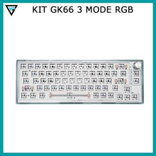 Kit Bàn phím cơ TK66 led RGB 3 mode usb type C hot swap
