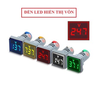 Combo 3 Đèn LED hiển thị vôn - ampe phi 22mm - Đồng hồ hiển thị điện áp, dòng điện