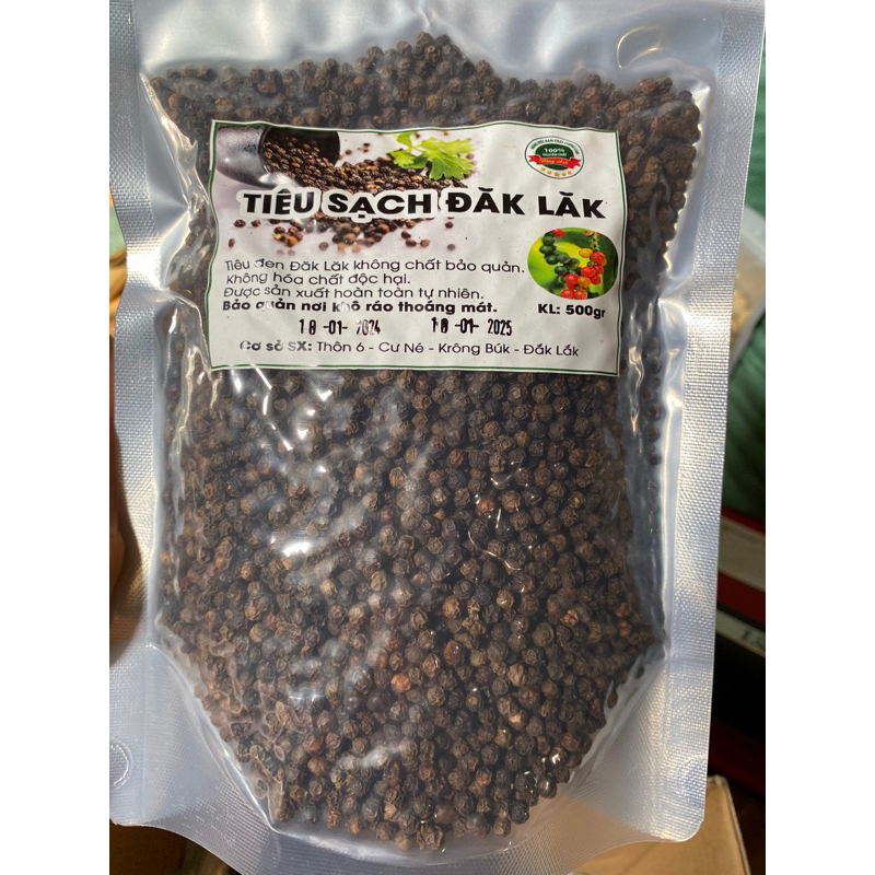 Hạt tiêu sạch Đăk Lăk 500g