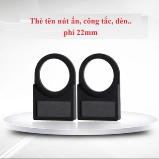 Combo 100 Thẻ ghi tên nút ấn đèn pha phi 22mm - Tem nhãn nút ấn, công tắc, đèn báo pha lắp tủ điện