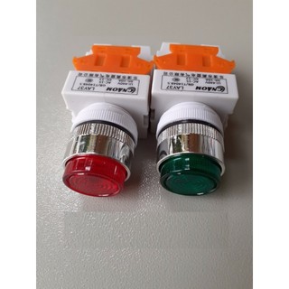 Combo 10 Nút ấn có đèn phi 22MM LA37-11 220V - Nút ấn nhả, ấn giữ có đèn 220V