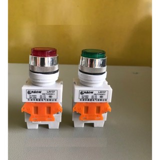 Combo 10 Nút ấn có đèn phi 22MM LA37-11 220V - Nút ấn nhả, ấn giữ có đèn 220V