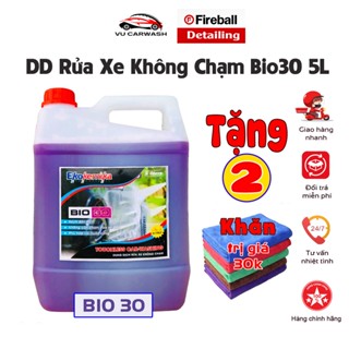  Dung Dịch Rửa Xe Không Chạm - Nước Rửa Xe Ô Tô  Xe Máy Ekokemika Bio 30 - 5L hàng chính hãng  TẶNG 2 KHĂN LAU KHÔ 