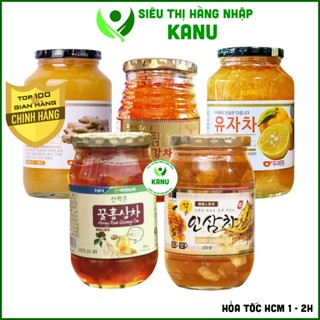   Hàng chuẩn  Các loại mật ong ngâm Hàn Quốc tăng đề kháng  chanh  gừng  nhân sâm  