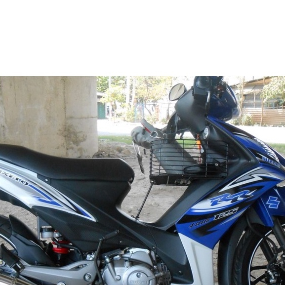 Tem Suzuki Axelo 125 RR Trắng Xanh - Tem Chuẩn Zin