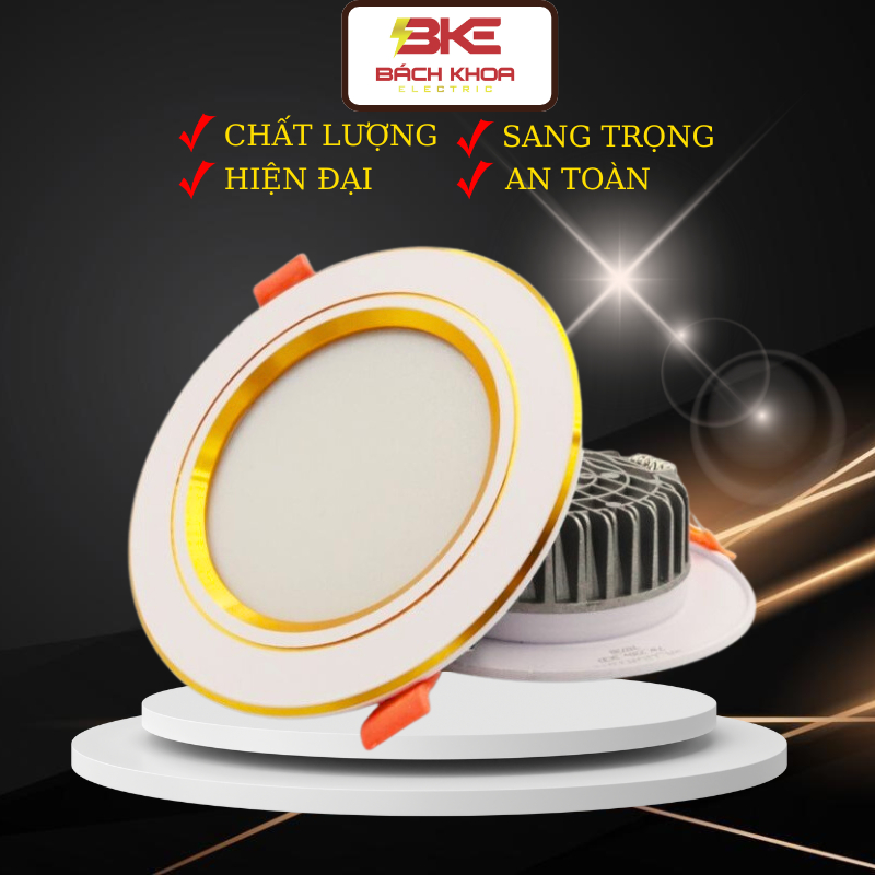 Đèn Led Âm Trần 7w,9w D90 3 chế độ sáng,tiết kiệm điện