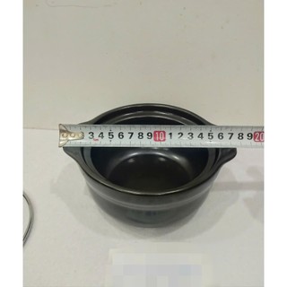 nồi đất nắp kiếng 0.5L dùng kho cá, thịt ( 17.5 x 12 x 7 cm)