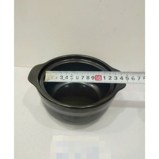 nồi đất nắp kiếng 0.5L dùng kho cá, thịt ( 17.5 x 12 x 7 cm)