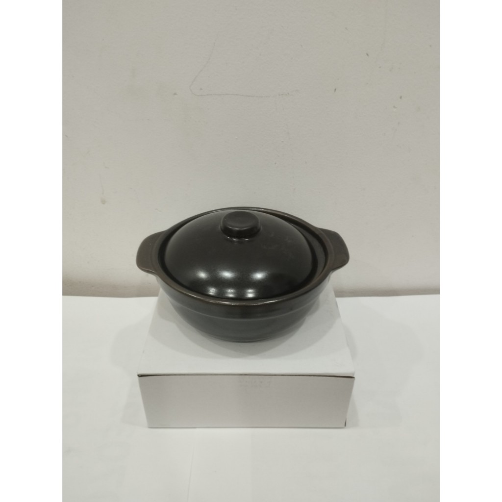 Nồi đất đỉnh cạn 5 inch nắp đất ( dùng kho quẹt - 250ml)