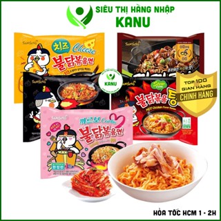 [Lốc 5 góì] Các loại mì gà cay Samyang Hàn Quốc (cay khô, cay nước, tương đen, phô mai, sốt kem), đồ ăn vặt ngon rẻ