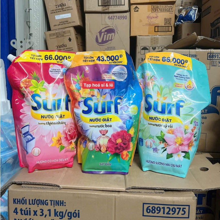 Nước giặt surf 3,3kg/ 3,1kg/ 4KG