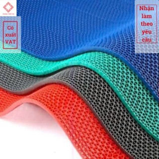 Thảm Nhựa Lưới Chống Trơn Trượt Dày PVC Lót Sàn Nhà Tắm, Nhà Xe, Hồ Bơi 90x50cm