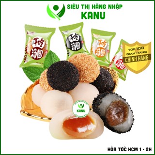 [1Kg] Bánh mochi tròn Đài Loan 4 vị (đậu phộng, mè đen, mè trắng, đậu đỏ, phim "Về nhà đi con"), đồ ăn vặt ngon