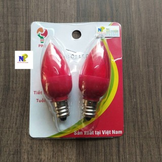 [Nguyên Phát] Bóng Và Đuôi Đèn Led Trái Ớt Có Đủ Màu E12