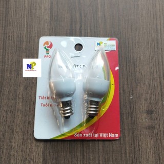[Nguyên Phát] Bóng Và Đuôi Đèn Led Trái Ớt Có Đủ Màu E12