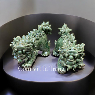 Đôi nghê phong thuỷ  Gốm sứ Bát Tràng