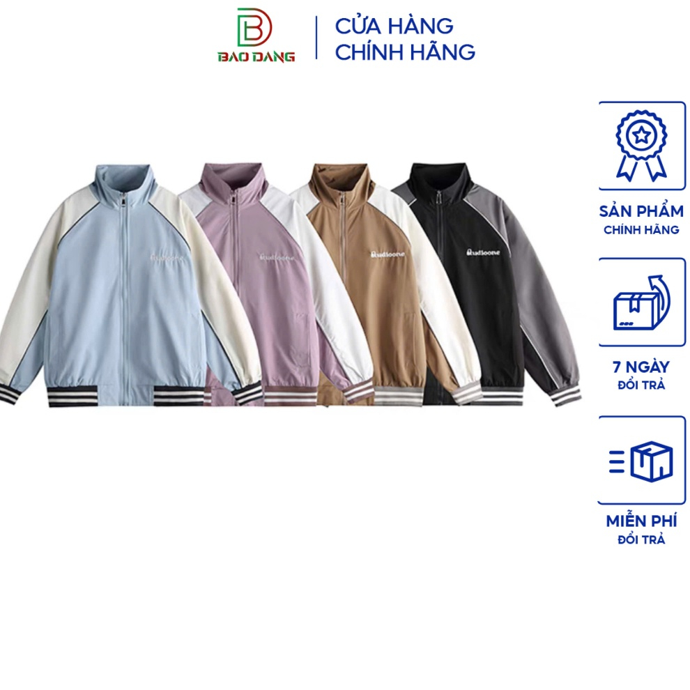 Áo khoác gió nam nữ chất liệu dù 2 lớp phối viền 4 màu cơ bản phong cách thanh lịch đầy cuốn hút 2025 Bảo Đăng.