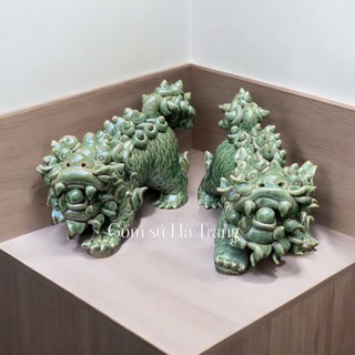Đôi nghê phong thuỷ  Gốm sứ Bát Tràng
