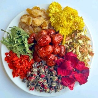 COMBO 30 gói trà hoa cúc vàng mix táo đỏ kì tử, trà hoa cúc dưỡng nhan, an thần ngủ ngon
