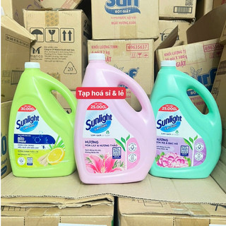 Nước lau sàn sunlight hương hoa lily, thiên nhiên, thiên thảo 3.6kg