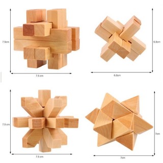 Đồ chơi thử thách tháo lắp Wood Puzzle