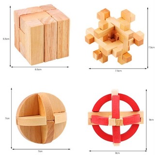 Đồ chơi thử thách tháo lắp Wood Puzzle