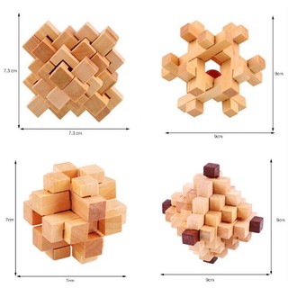 Đồ chơi thử thách tháo lắp Wood Puzzle