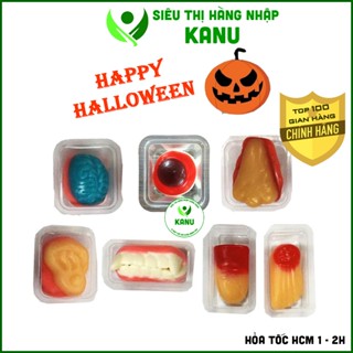   Combo 7 gói  Kẹo dẻo halloween body Risen cho bé ăn vặt khám phá vui  con mắt mũi hàm răng tay chân  