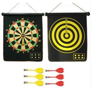 Bảng phóng phi tiêu nam châm 2 mặt (từ tính - big zize 50x41cm) 17 inches