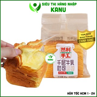  Bánh mì gối ngàn lớp bơ sữa Nhiên Lợi mềm mịn thơm ngon mini đồ ăn vặt ngon rẻ 